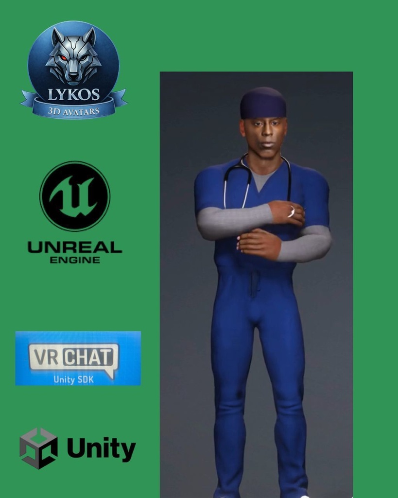 ๐ฅ๐ LYKOS MEDICAL ELITE TEAM Luxury Hospital Avatars Pack โ Premium Edition ๐ฎ Unreal Engine | Unity | VRChat