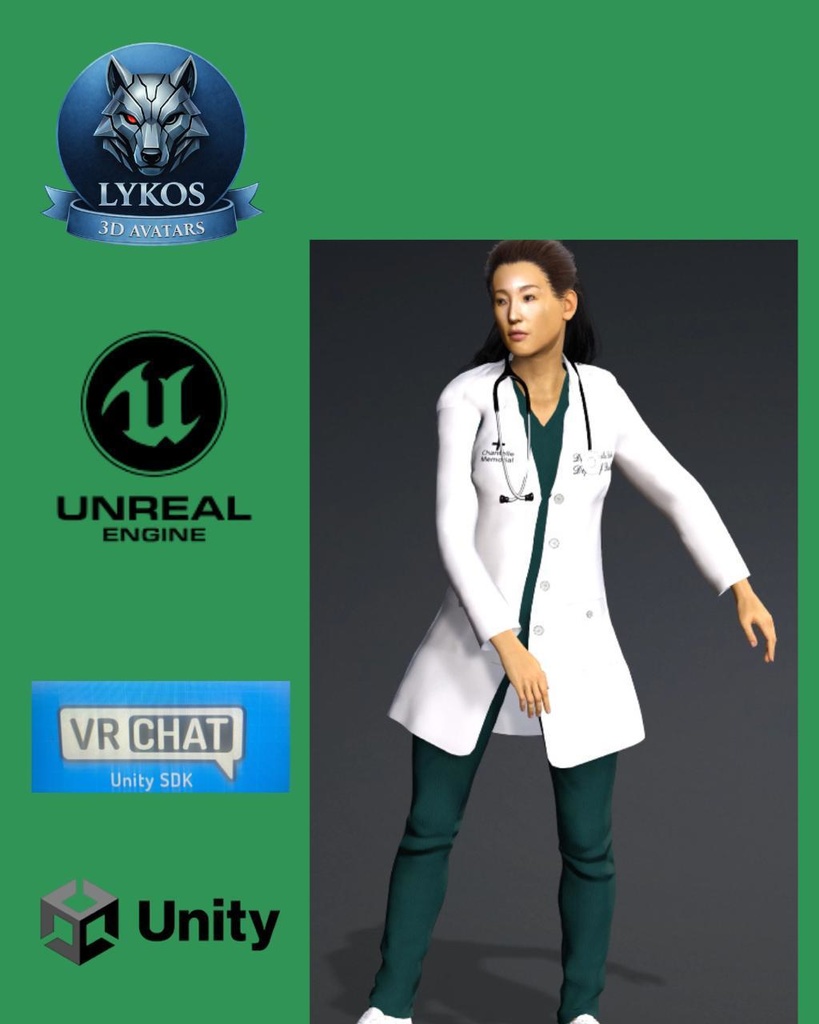 ๐ฅ๐ LYKOS MEDICAL ELITE TEAM Luxury Hospital Avatars Pack โ Premium Edition ๐ฎ Unreal Engine | Unity | VRChat