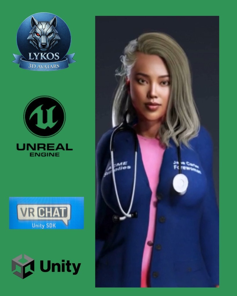💗💎 Dr. Sienna Valkyrie — Missouri Skin Authority Edition (Premium Dermatology Avatar) 🎮 Unreal Engine | Unity | VRChat