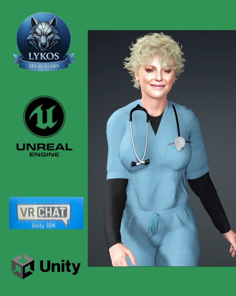 🌹🩺💎 Dr. Marcela Hilton — New York Gynecology Edition (Premium Gynecologist Avatar) 🎮 Unreal Engine | Unity | VRChat