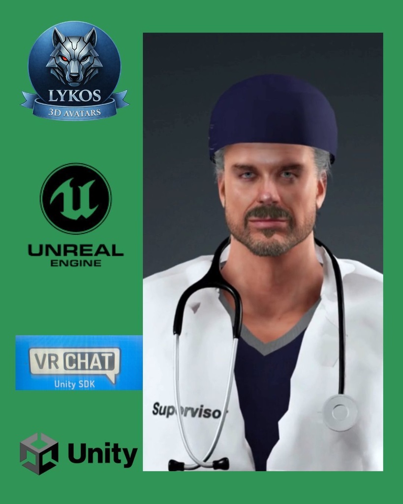 ๐ฉบ๐ Dr. Adrian Blackwell โ Harvard Aesthetic Surgeon Edition (Premium Plastic Surgeon Avatar) ๐ฎ Unreal Engine | Unity | VRChat