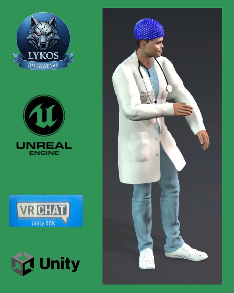 ๐ซ๐ Dr. Mike Ryuji Takeda โ Tokyo Pulmonology Edition (Premium Pulmonologist Avatar) ๐ฎ Unreal Engine | Unity | VRChat