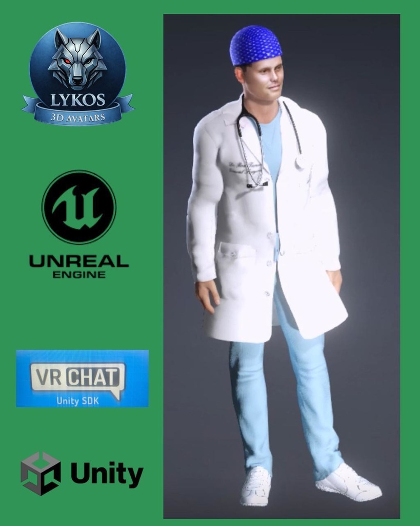 ๐ซ๐ Dr. Mike Ryuji Takeda โ Tokyo Pulmonology Edition (Premium Pulmonologist Avatar) ๐ฎ Unreal Engine | Unity | VRChat