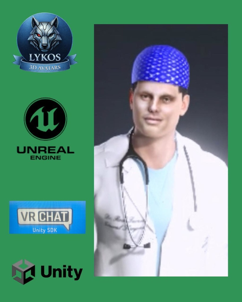 🫁💎 Dr. Mike Ryuji Takeda — Tokyo Pulmonology Edition (Premium Pulmonologist Avatar)  🎮 Unreal Engine | Unity | VRChat