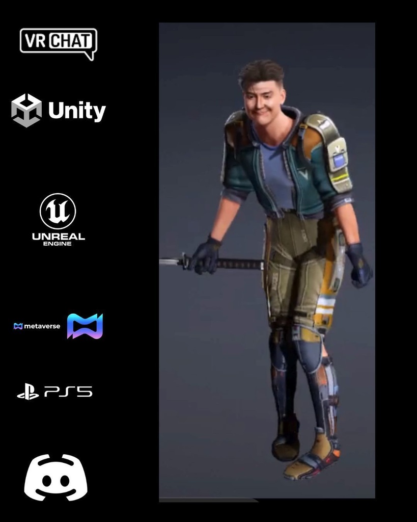 โ๏ธ๐งโโ๏ธ Kairo Vance โ Cyber Frontier Operative ๐ Premium Real-Time 3D Character