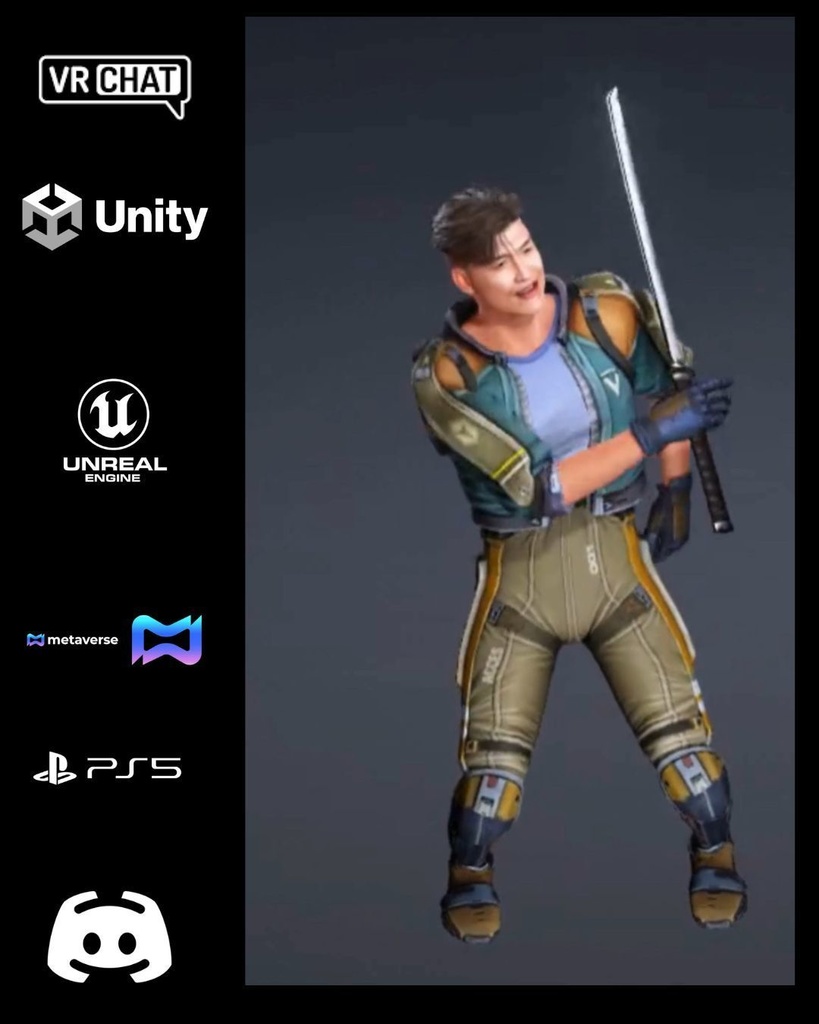 โ๏ธ๐งโโ๏ธ Kairo Vance โ Cyber Frontier Operative ๐ Premium Real-Time 3D Character