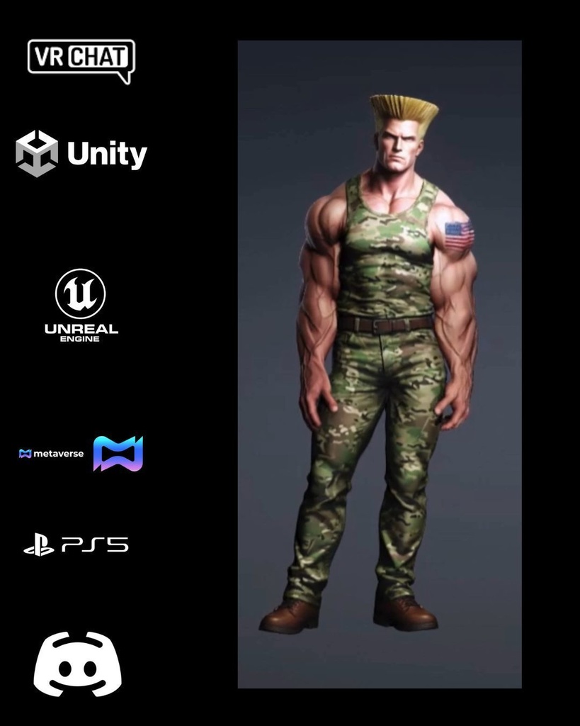 💪🔥🇺🇸 Major Jack “Iron Hawk” Maddox — Elite Tactical Soldier Avatar (Premium VR Character) 🎮 VRChat | Unity | Unreal Engine | Metaverse Ready