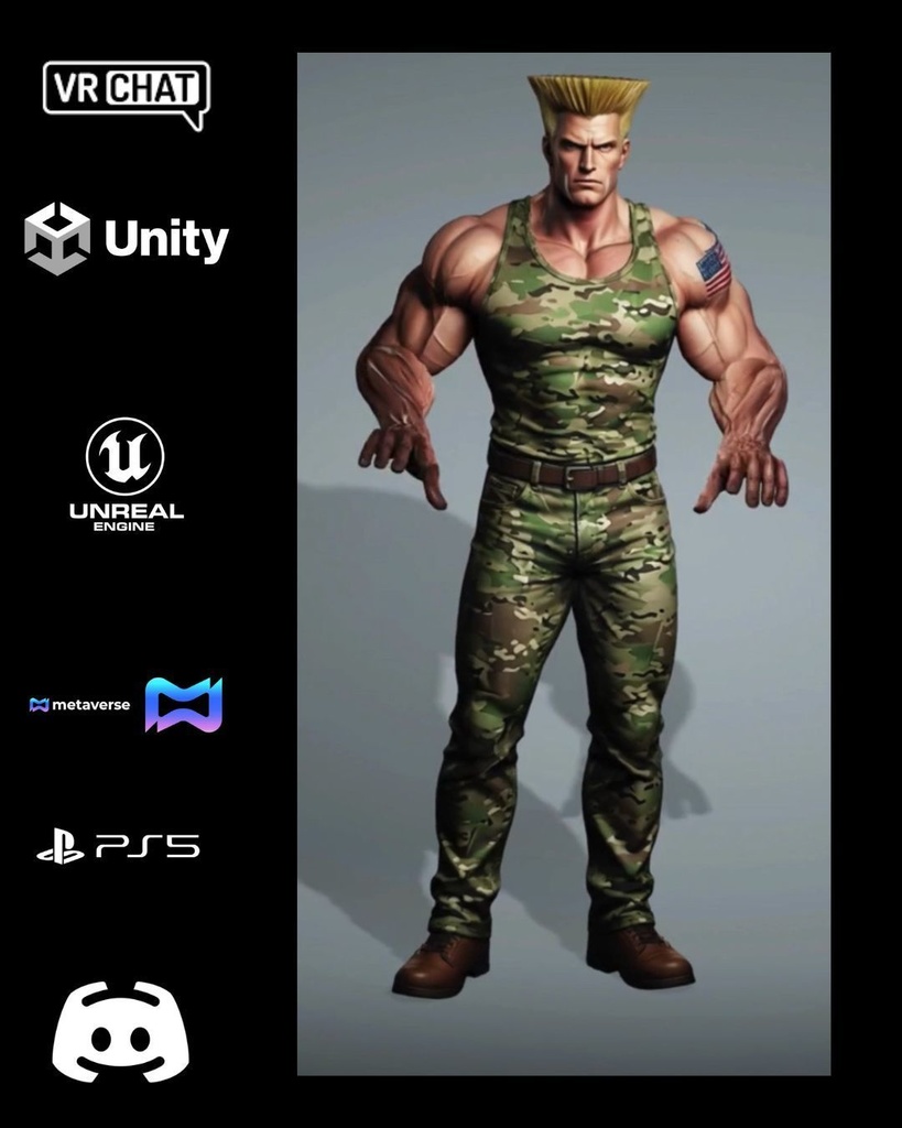 💪🔥🇺🇸 Major Jack “Iron Hawk” Maddox — Elite Tactical Soldier Avatar (Premium VR Character) 🎮 VRChat | Unity | Unreal Engine | Metaverse Ready
