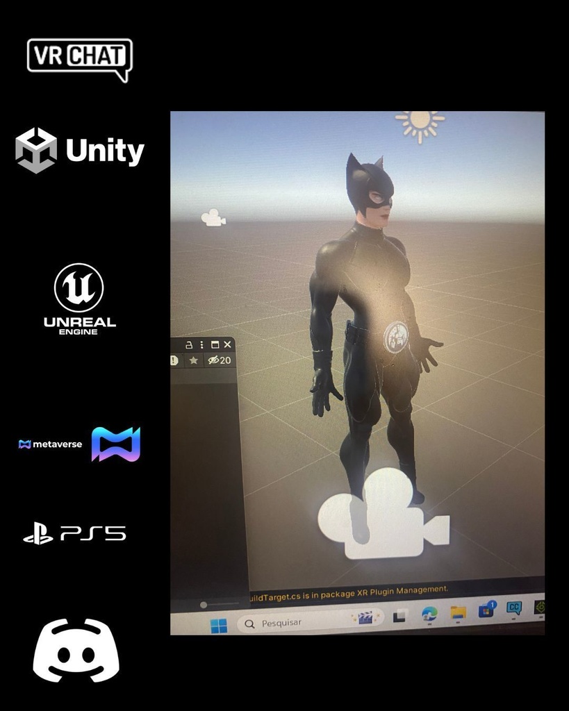 🖤🐾 Night Viper — Elite Stealth Operative (Premium Female Avatar) 🎮 VRChat | Unity | Unreal Engine | Metaverse Ready