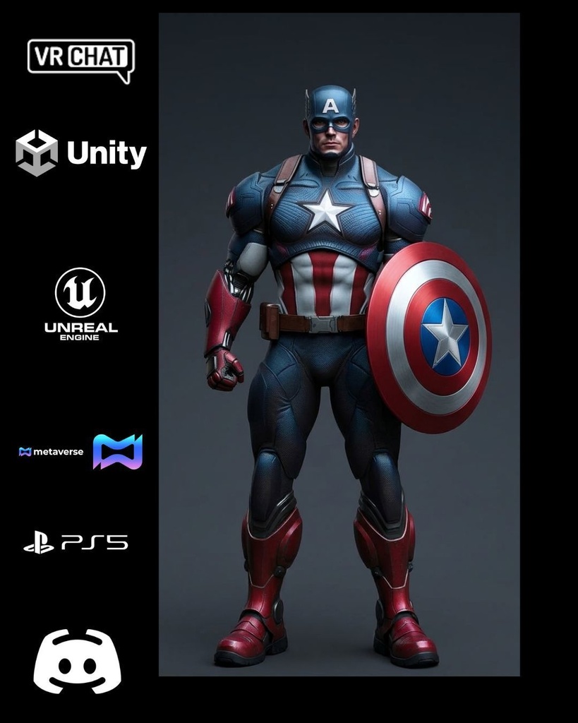 ๐ก๏ธโญ Iron Wolf โ Sentinel Shield Warrior (Premium Hero Avatar) ๐ฎ VRChat | Unity | Unreal Engine | Metaverse Ready