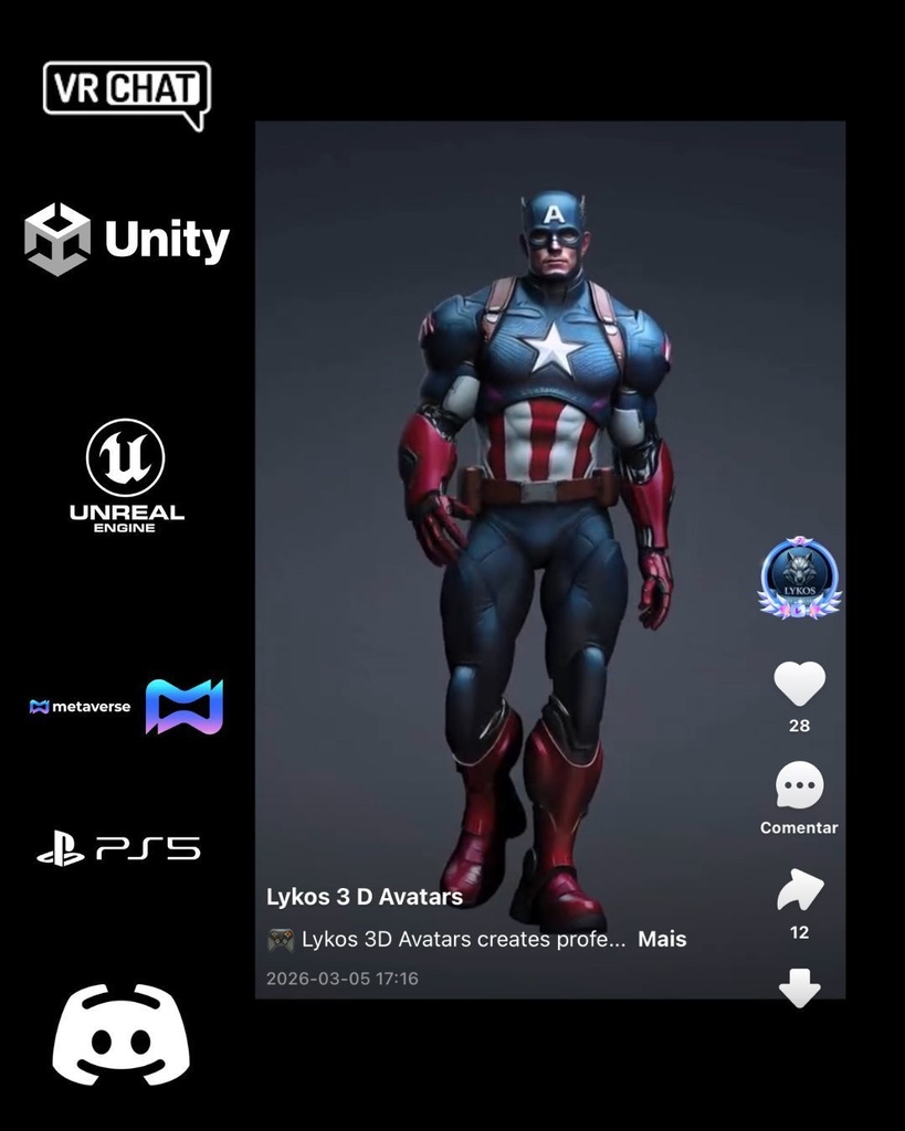 ๐ก๏ธโญ Iron Wolf โ Sentinel Shield Warrior (Premium Hero Avatar) ๐ฎ VRChat | Unity | Unreal Engine | Metaverse Ready