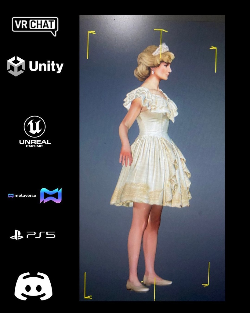 👑✨ Ivory Grace — Royal Elegance Avatar (Premium Character) 🎮 VRChat | Unity | Unreal Engine | Metaverse Ready