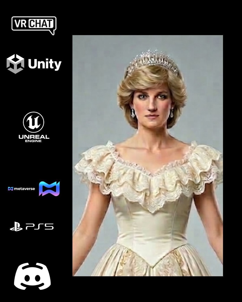 👑✨ Ivory Grace — Royal Elegance Avatar (Premium Character) 🎮 VRChat | Unity | Unreal Engine | Metaverse Ready