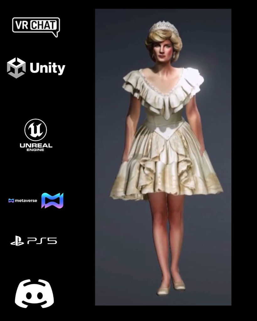 👑✨ Ivory Grace — Royal Elegance Avatar (Premium Character) 🎮 VRChat | Unity | Unreal Engine | Metaverse Ready