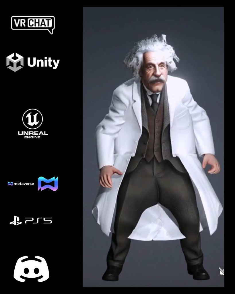 🧠⚡ Quantum Sage — Master Physicist Avatar (Premium Character) 🎮 VRChat | Unity | Unreal Engine | Metaverse Ready