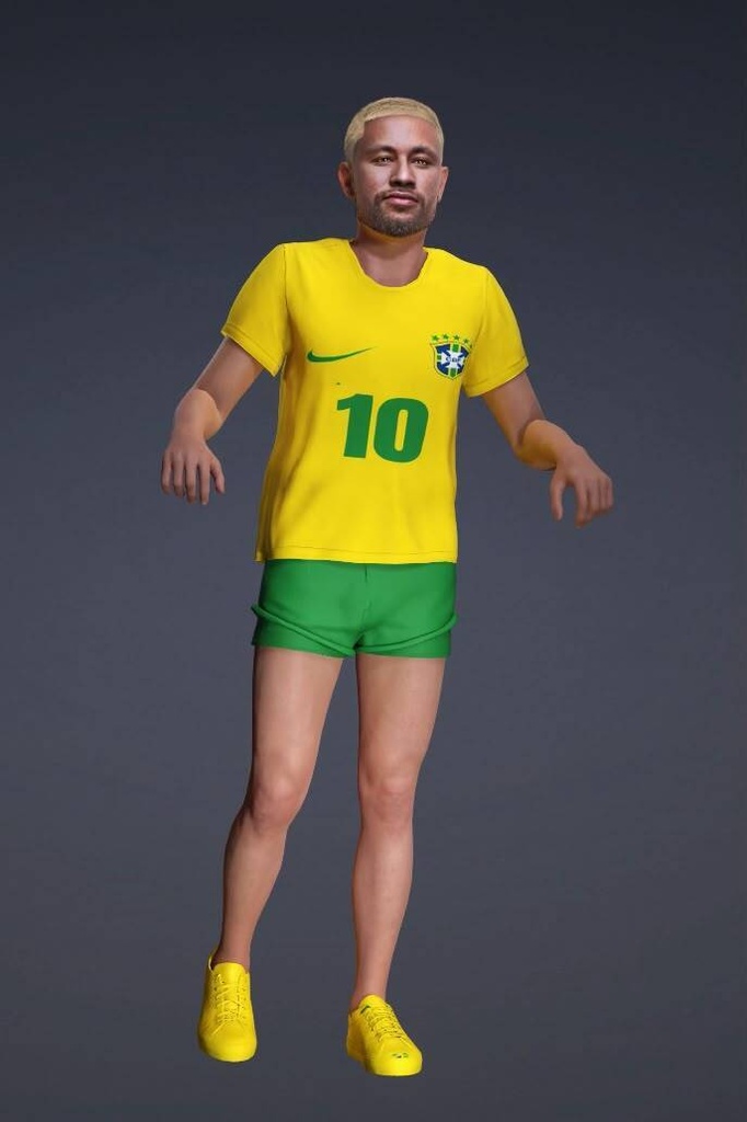 # ⚽ Rafael Silva – Football Superstar ### 🏆 Hyper-Realistic 3D Football Avatar (Unity Package | VRChat Ready)