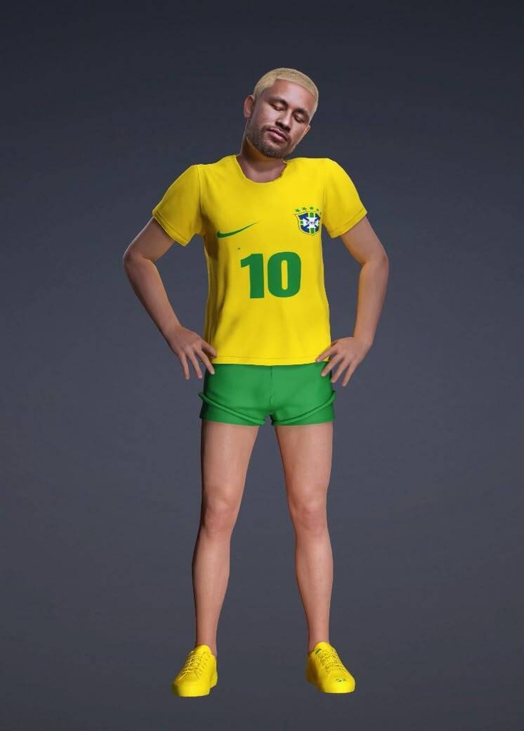 # ⚽ Rafael Silva – Football Superstar ### 🏆 Hyper-Realistic 3D Football Avatar (Unity Package | VRChat Ready)