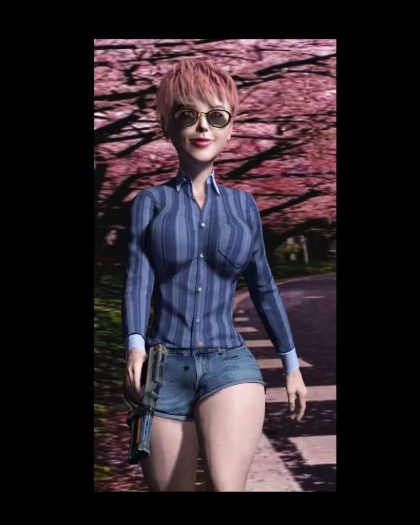 🌸 Crimson Sakura – Elite Operative 🎮 Avatar Feminino 3D Hiper Realista com Sistema Completo de Animações (Pacote Unity | Compatível com VRChat)
