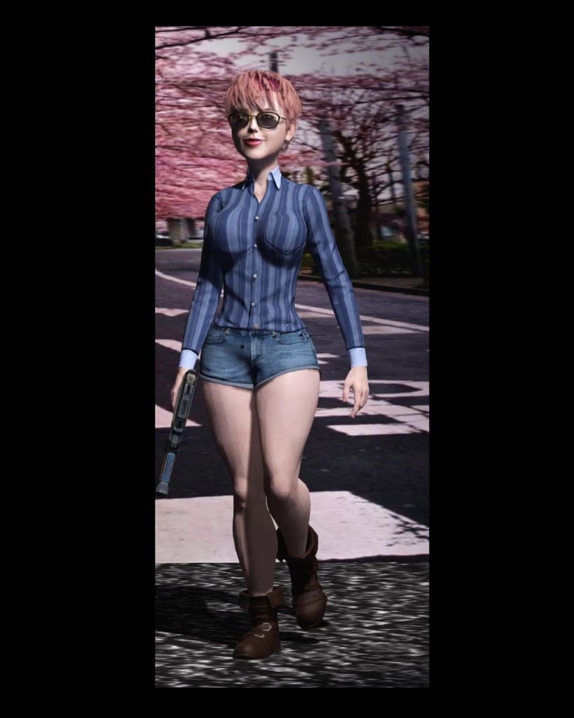 🌸 Crimson Sakura – Elite Operative 🎮 Avatar Feminino 3D Hiper Realista com Sistema Completo de Animações (Pacote Unity | Compatível com VRChat)
