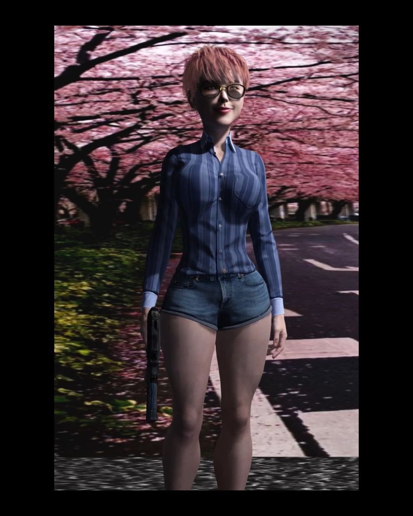 🌸 Crimson Sakura – Elite Operative 🎮 Avatar Feminino 3D Hiper Realista com Sistema Completo de Animações (Pacote Unity | Compatível com VRChat)