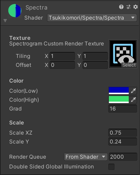 オーディオビジュアライザ「Spectra」