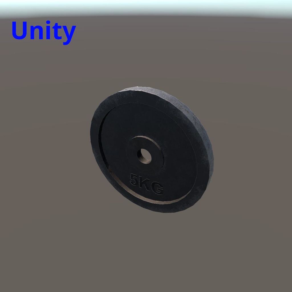 【Unity(URP)・UE5】ダンベルプレート