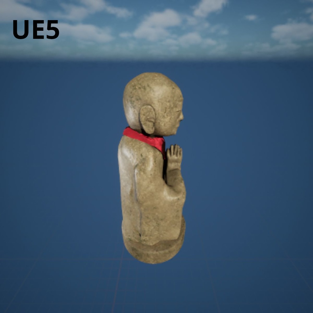 【Unity(URP)・UE5】お地蔵さん