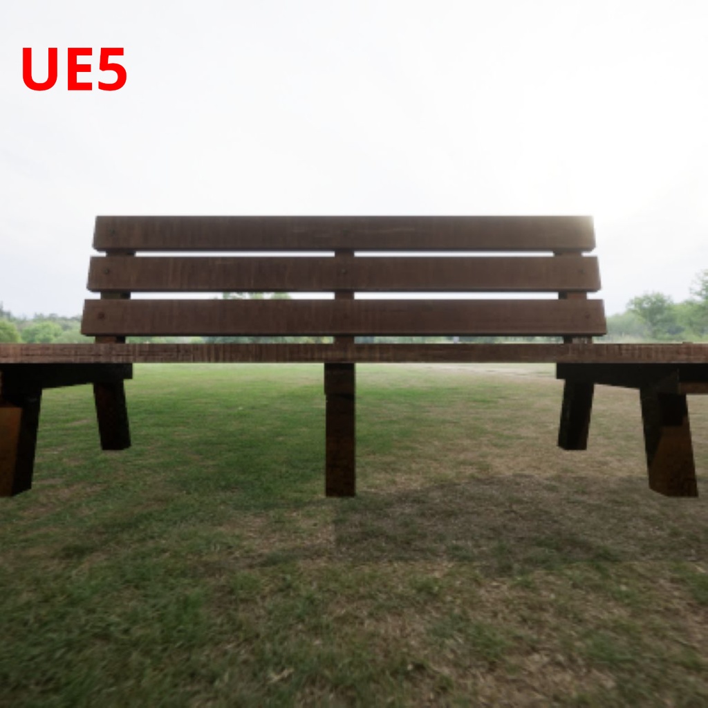 【Unity・UE5】長椅子