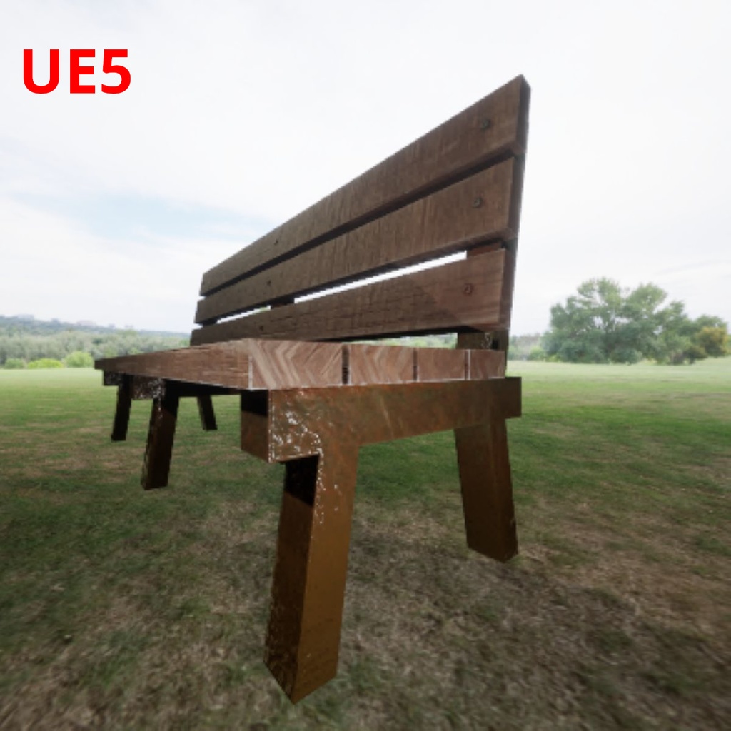 【Unity・UE5】長椅子