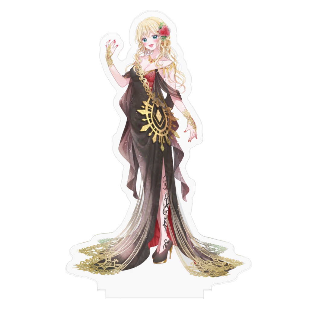 黒ドレス立ち絵 アクリルフィギュア