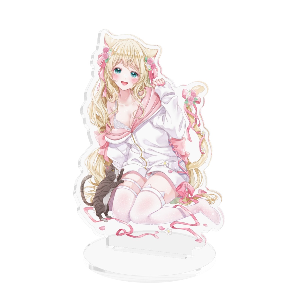 ねこ立ち絵　アクリルフィギュア