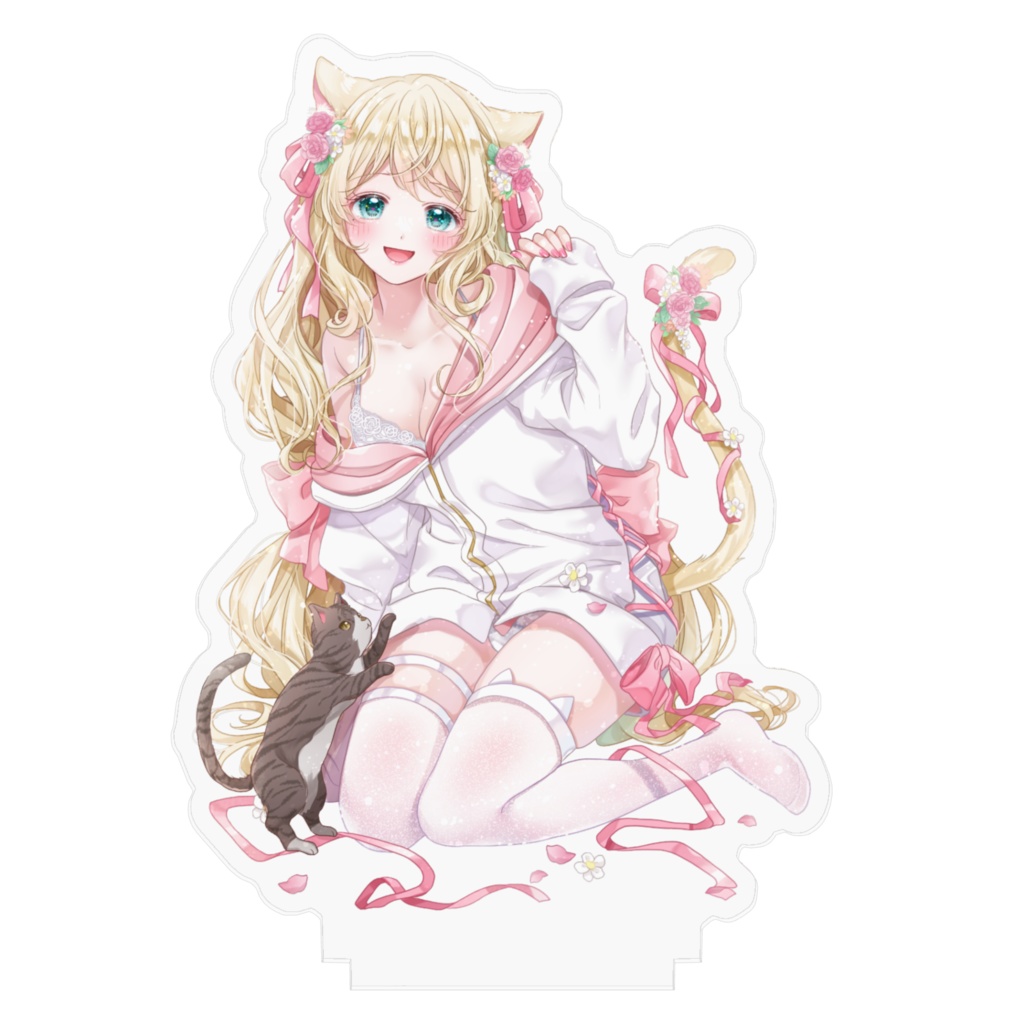 ねこ立ち絵 アクリルフィギュア