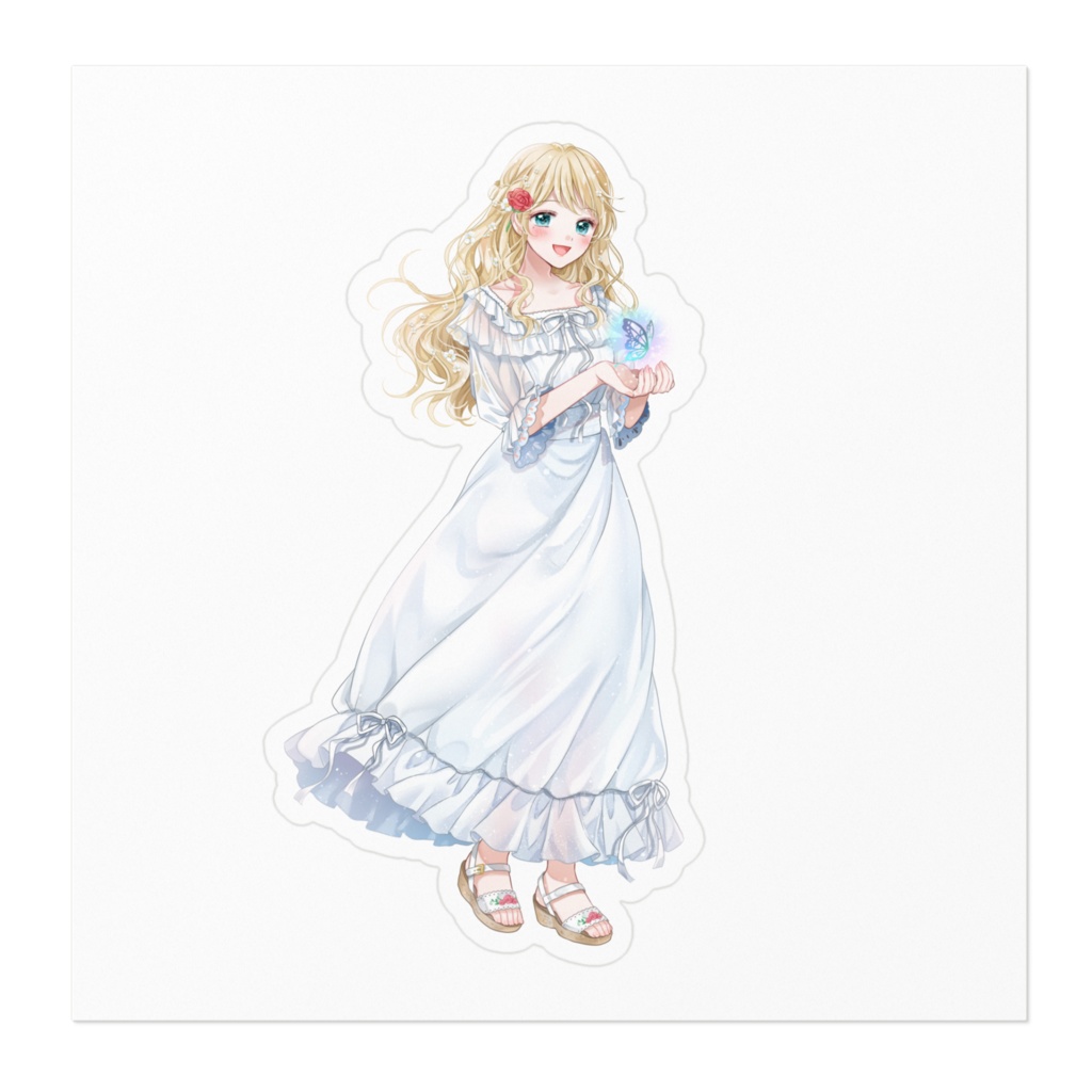 蝶々立ち絵 ステッカー