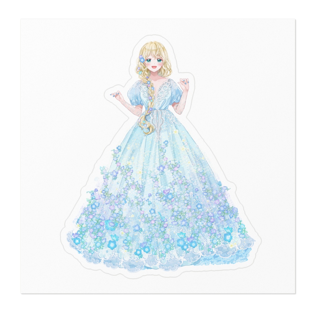 ネモフィラ立ち絵 マントなし ステッカー