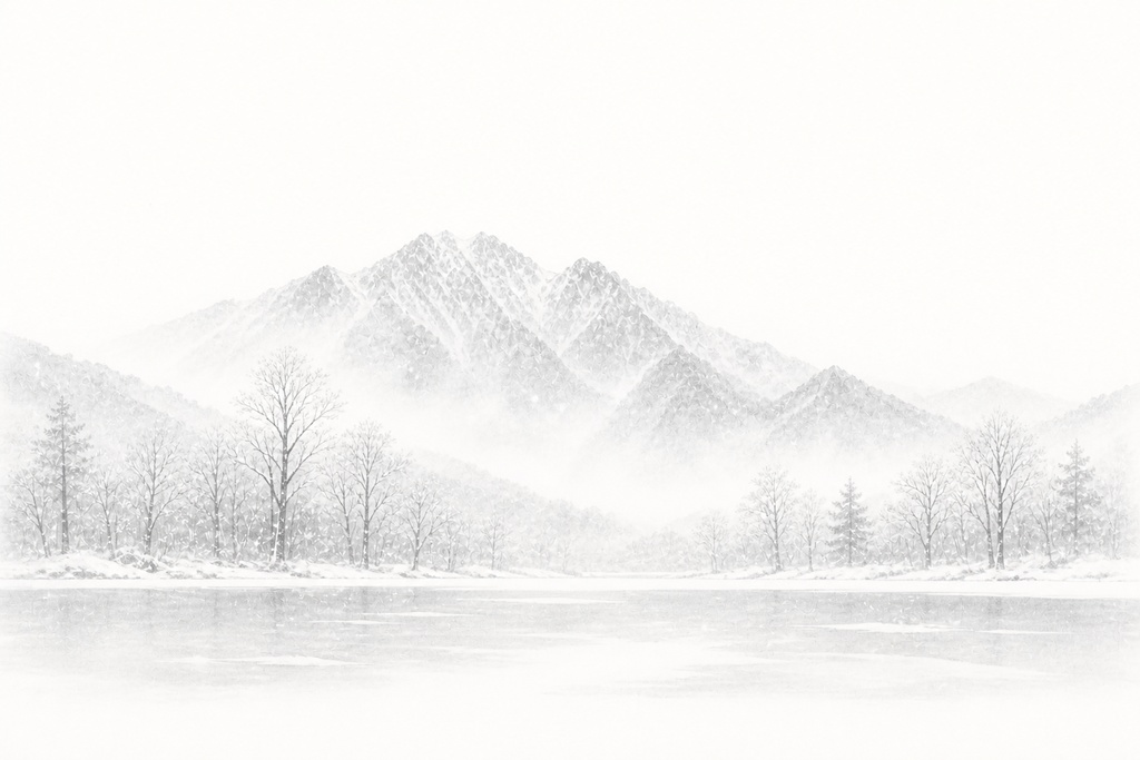 静寂の上高地 ― 季節の余白(三景) / Kamikochi in Stillness — Seasonal Silence (Triptych)