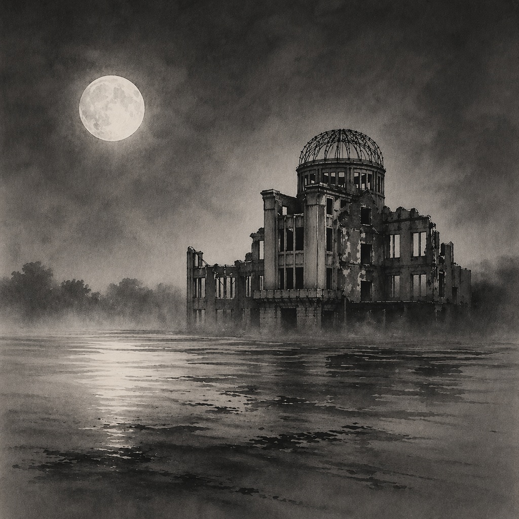 静寂の記憶 ― 広島・原爆ドーム 水墨画三部作 / Silent Memory — Atomic Bomb Dome Sumi-e Trilogy