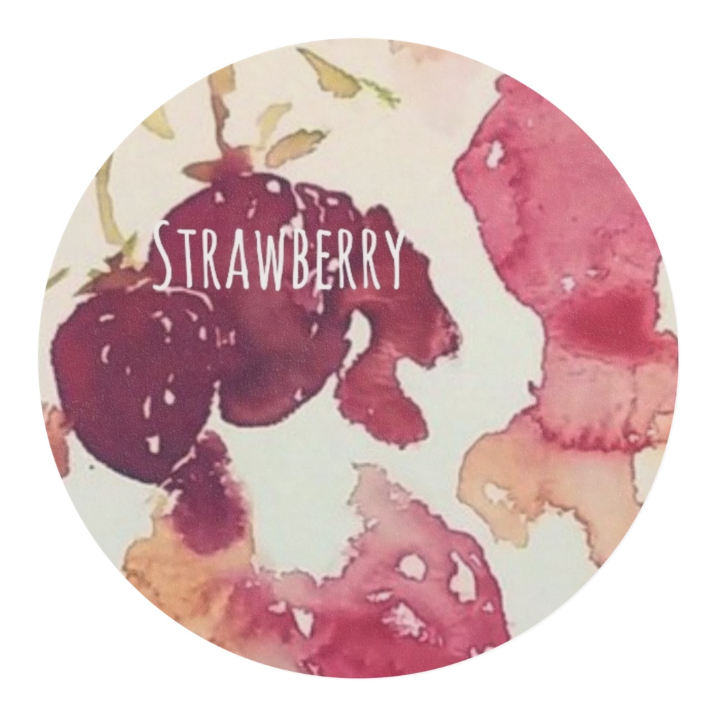 マスキングテープ(水彩ストロベリー)