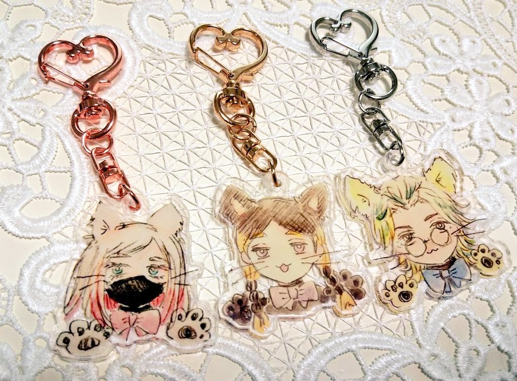 ネコちゃんアクリルキーホルダー