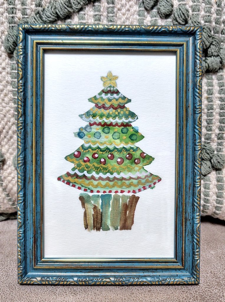 水彩ツリー🎄原画⑤