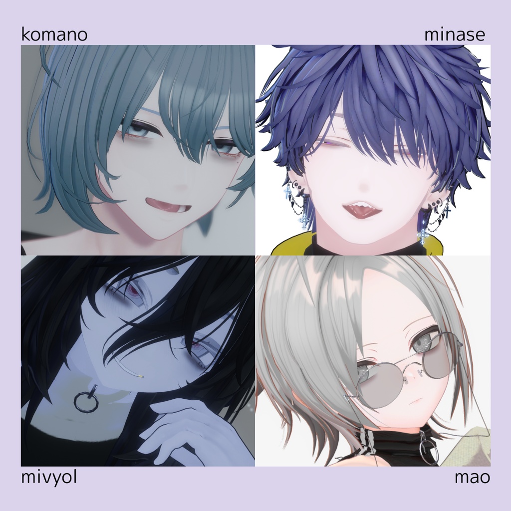 シンプルくまメイク【22アバター対応】