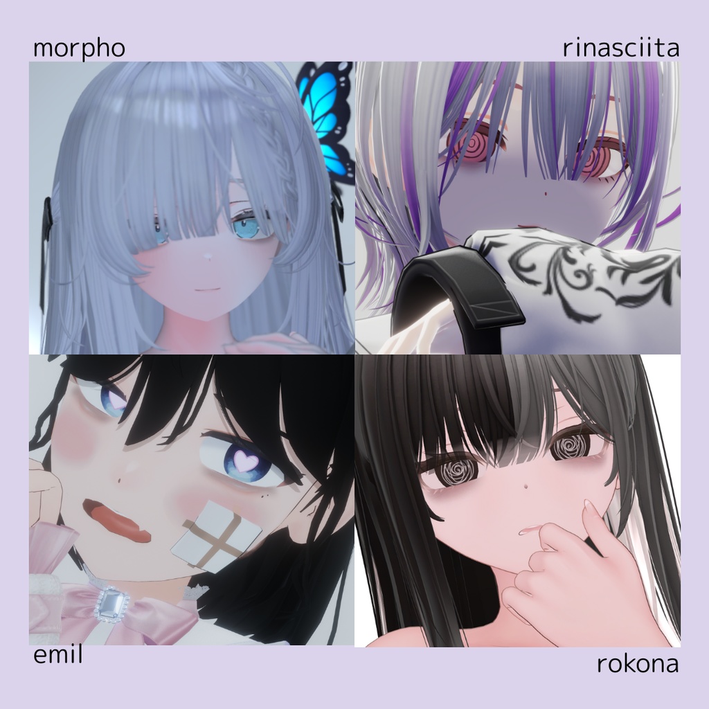 シンプルくまメイク【22アバター対応】