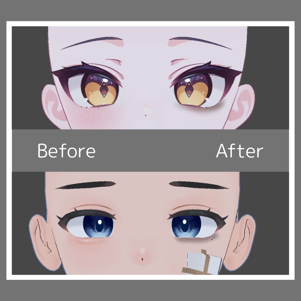 シンプルくまメイク【11アバター対応】