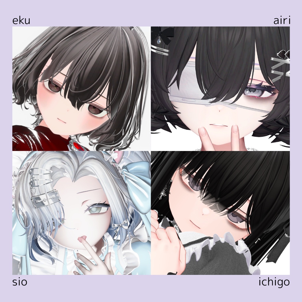 シンプルくまメイク【22アバター対応】