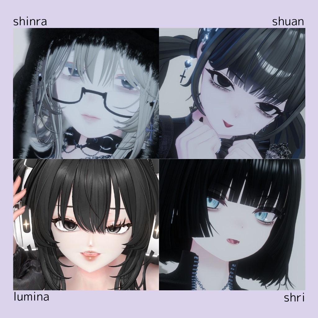 シンプルくまメイク【22アバター対応】