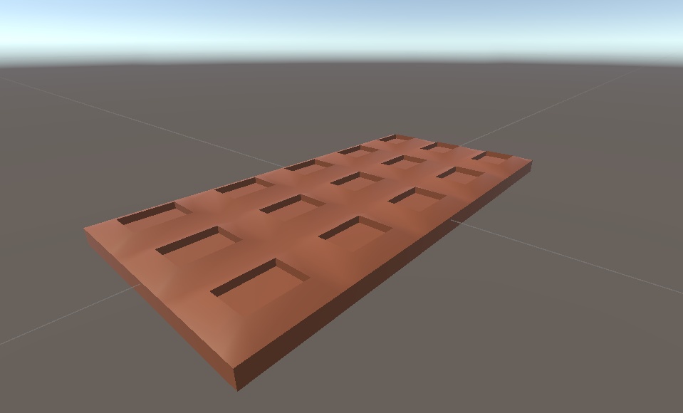 あいうえお順シリーズ 02_板チョコ 3Dモデル（FBX付き） 