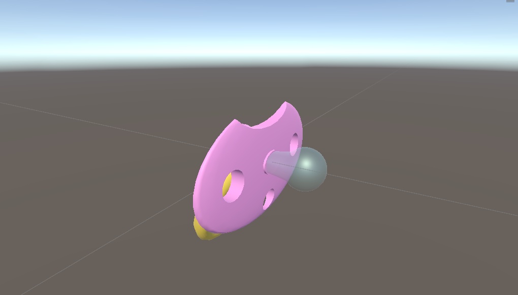 あいうえお順シリーズ 05_おしゃぶり 3Dモデル(FBX付き)