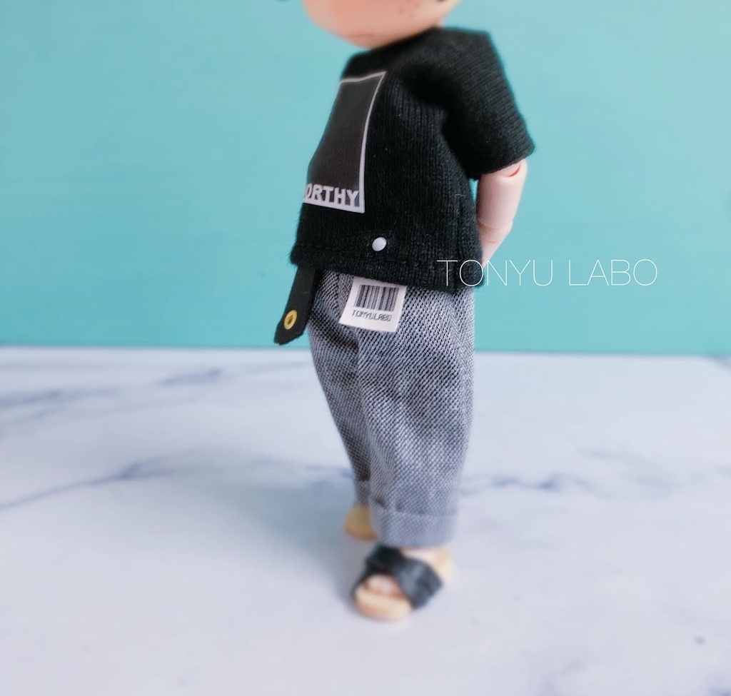 Wide baggy slacks set