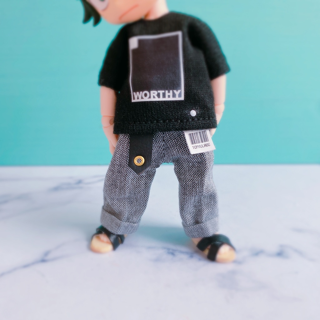 Wide baggy slacks set