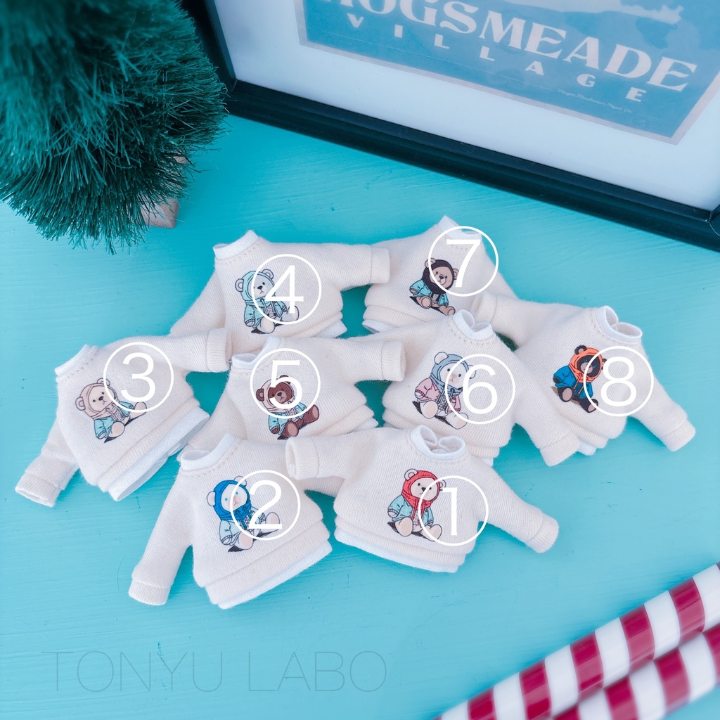 with hood bear sweater