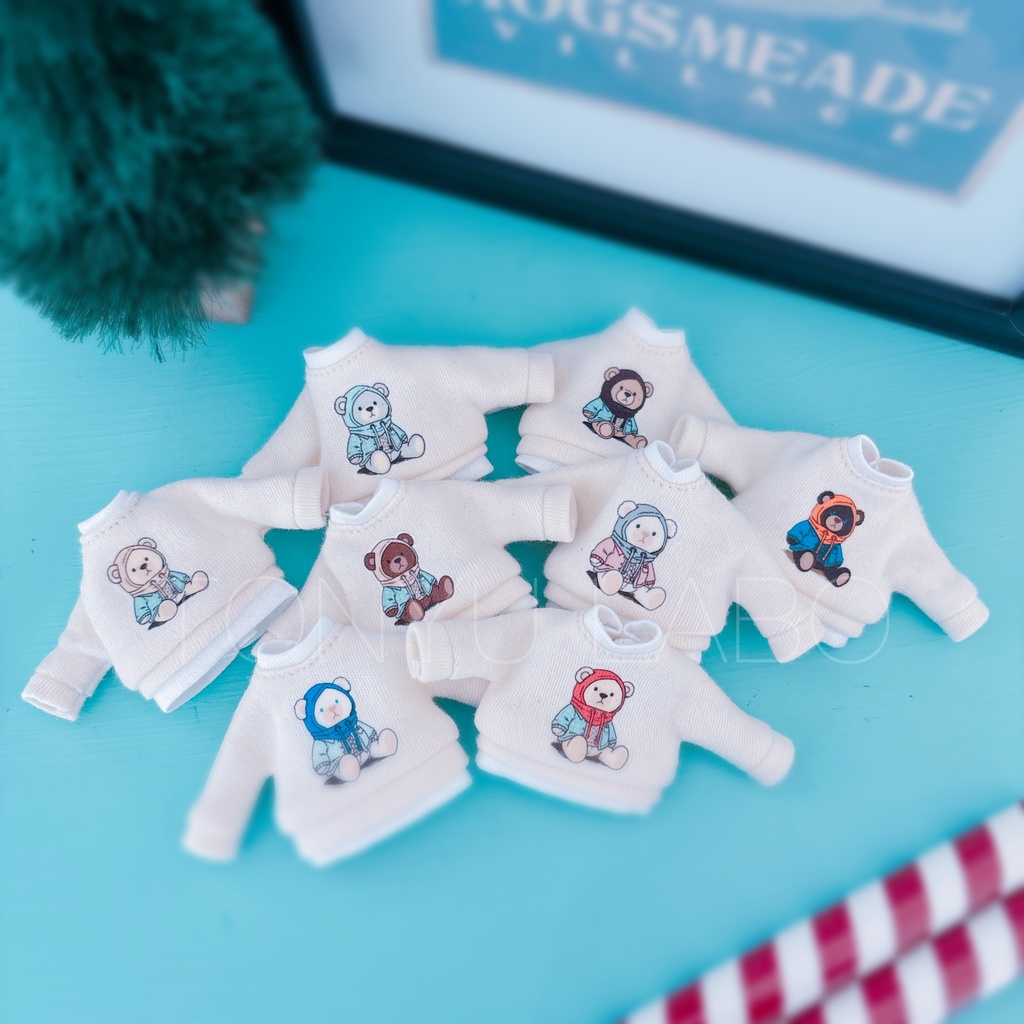 with hood bear sweater